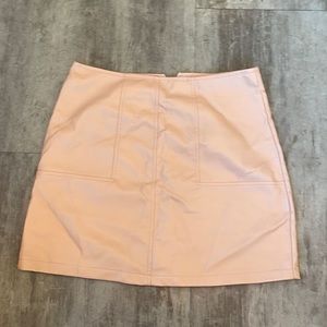 Faux leather skirt